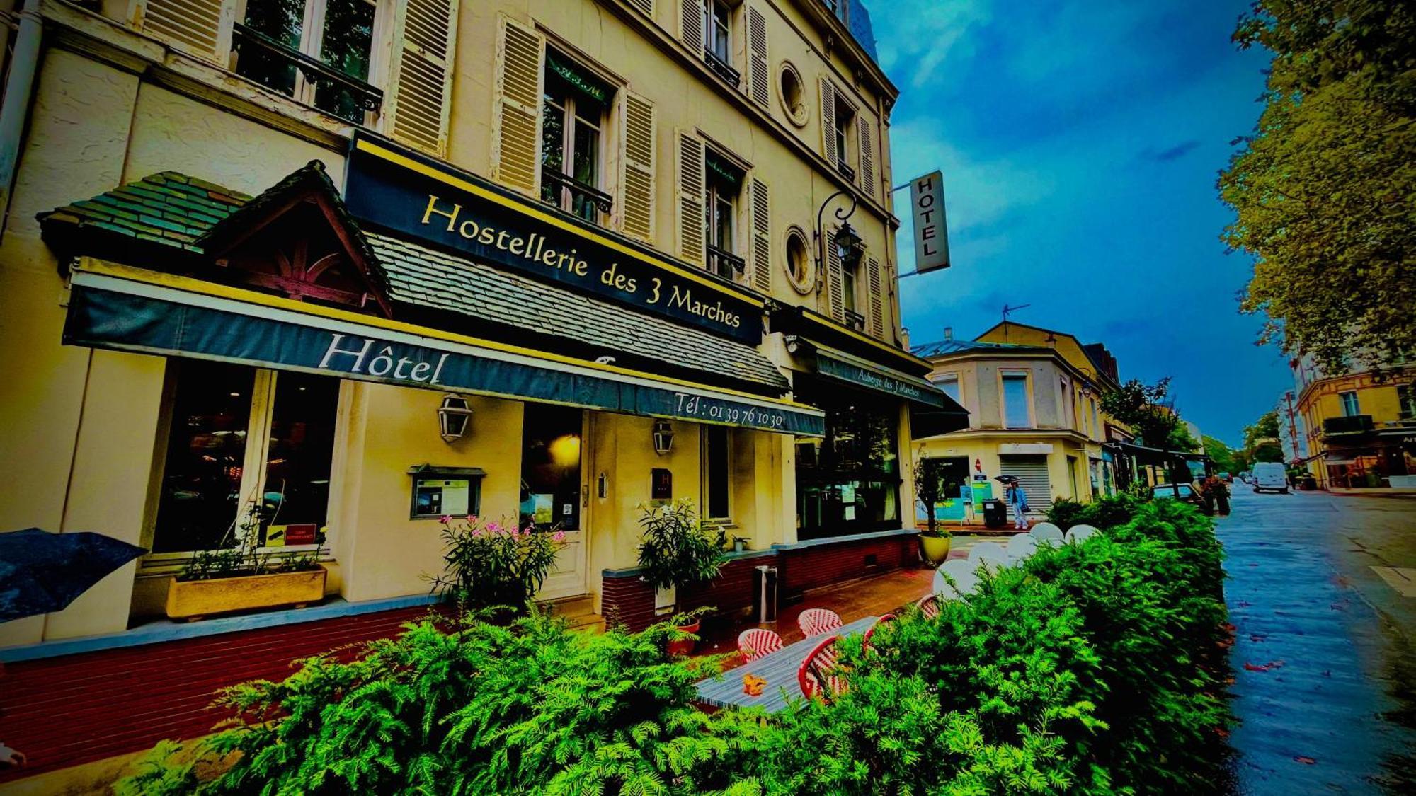 Hotel Des 3 Marches- Logis Hotel Restaurant Le Vesinet Exterior photo